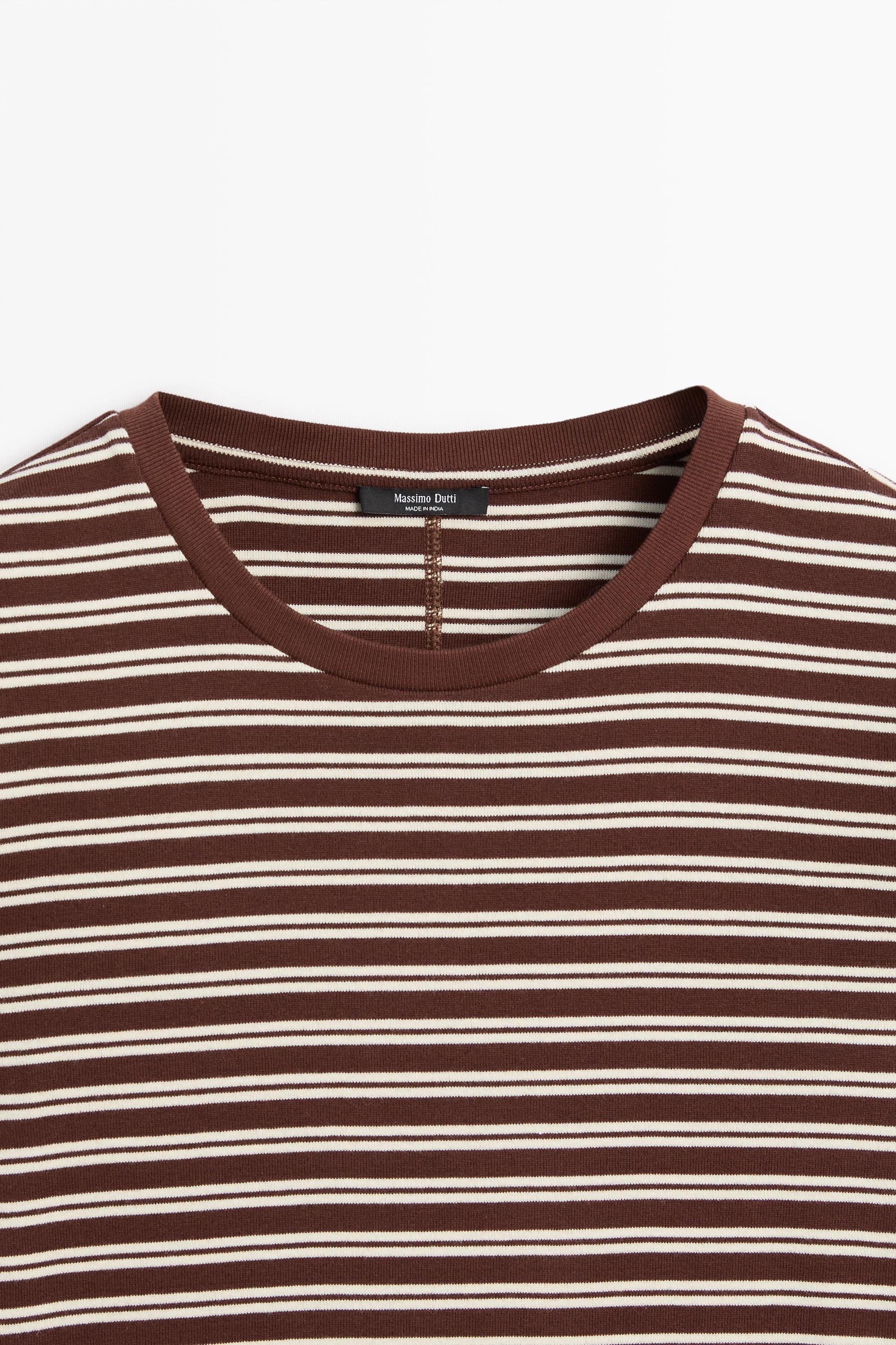100% cotton striped T-shirt
